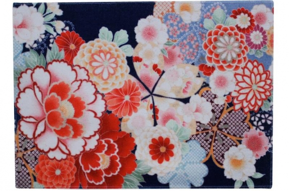 Water-resistant placemat Kimono spring flower